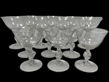 14 VINTAGE COCKTAIL GLASSES