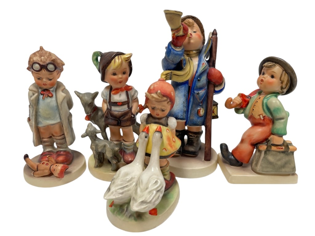 LOT OF 5 W.GOEBEL ANTIQUE HUMMEL FIGURINES (1 of 9)