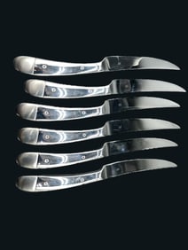 LOT OF 5 STAINLESS STEEL STEAK KNIVES