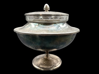 VINTAGE SILVERPLATE CAVIER BOWL