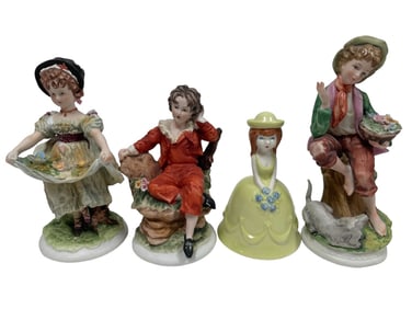 LOT OF 5 ANTIQUE  FIGURINES