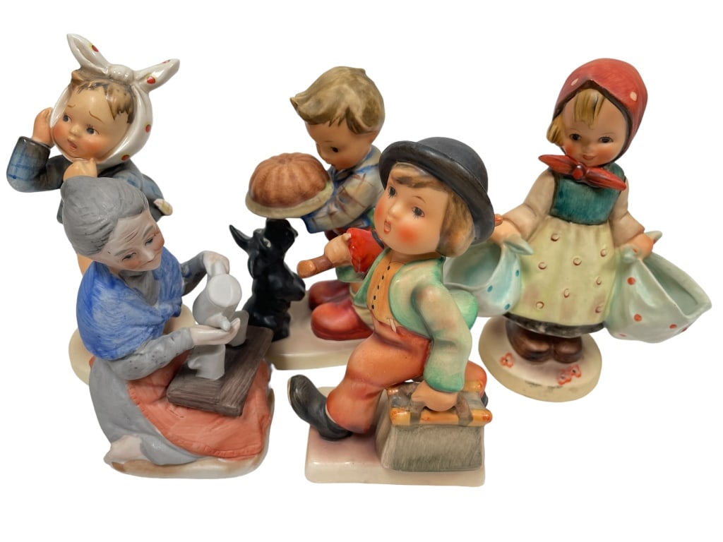 LOT OF 5 W.GOEBEL ANTIQUE HUMMEL FIGURINES (1 of 8)