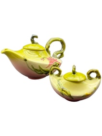 HULL ART POTTERY TEA POT AND CREAMER