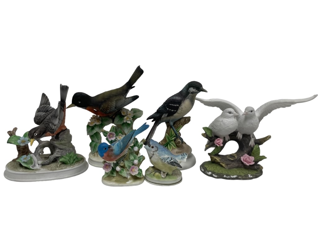 LOT OF 4 PORCELAIN BIRD FIGURINES COLLECTION (1 of 14)