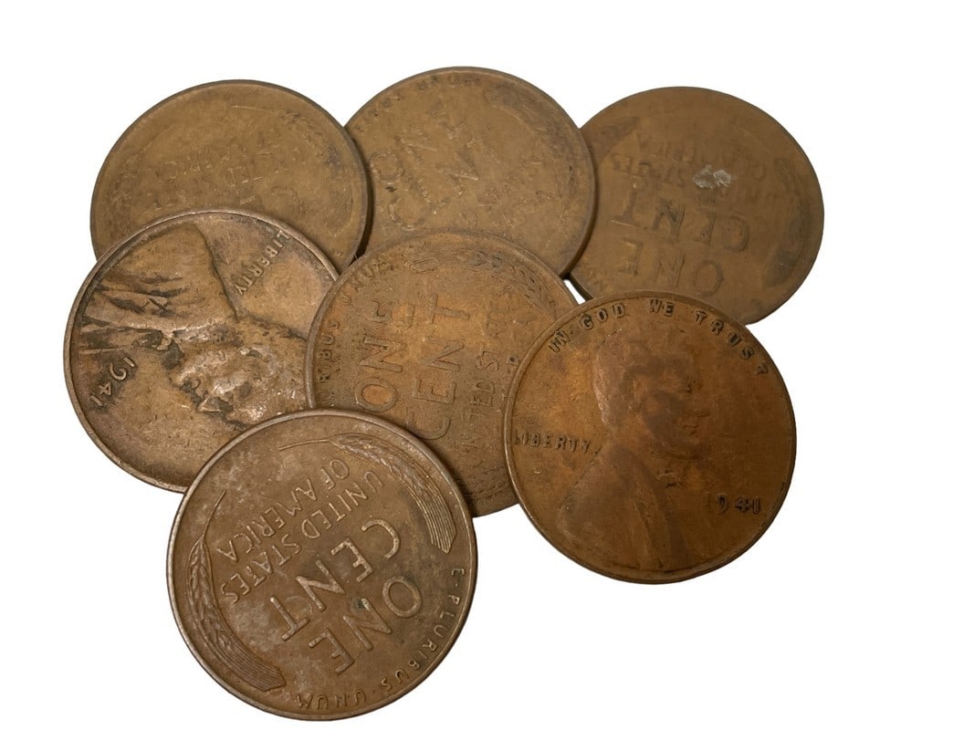 LOT OF 7 1941 WHEAT PENNIES (1 of 3)
