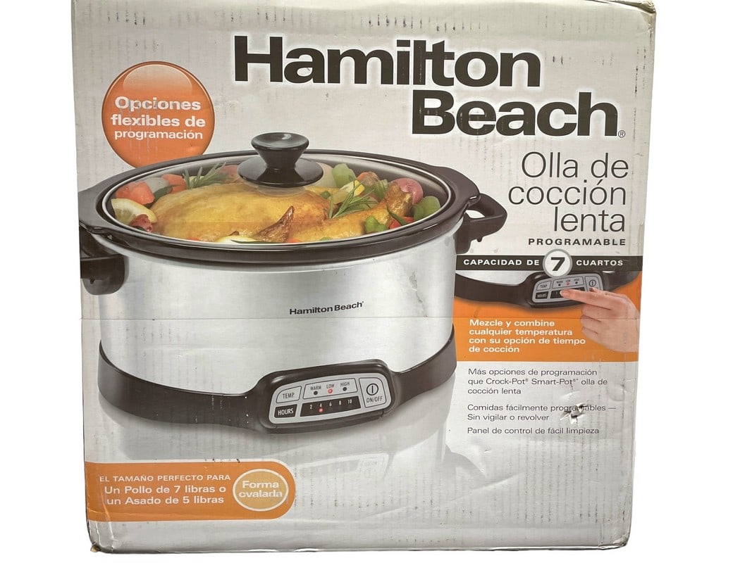 NEW! HAMILTON BEACH 7QT  PROGRAMMABLE SLOW COOKER (1 of 3)