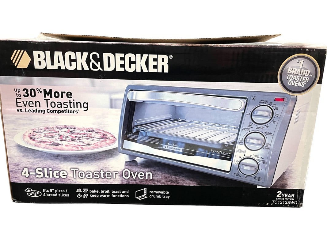 NEW! BLACK & DECKER 4 SLICE TOASTER OVEN (1 of 3)