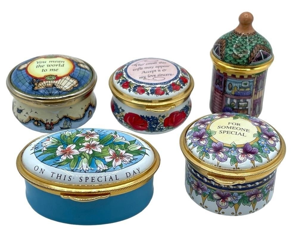 英国STAFFORDSHIRE ENAMELS ピルケース　テディベアピルケース Staffordshire Enamel - Etsy