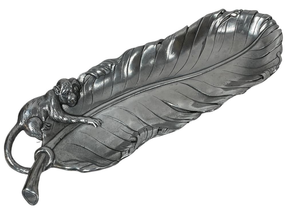 ARTHUR COURT MONKEY & PALM LEAF SERVING TRAY 19" (1 of 3)