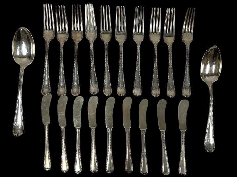 21 PIECE SHREVE & CO. STERLING FLATWEAR SET 822G (1 of 14)