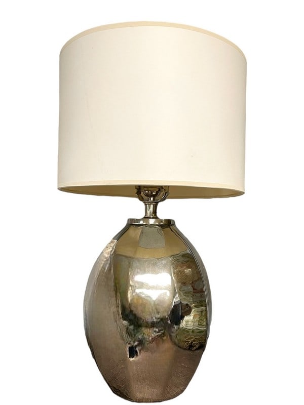 MODERN CHROME TABLE LAMP 20" (1 of 2)