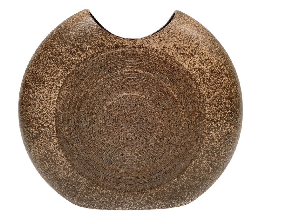 VINTAGE ITALIAN CERAMIC SHELL VASE 13" (1 of 7)