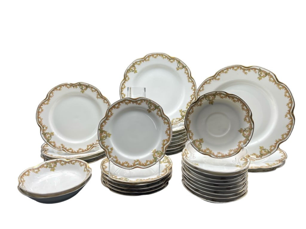 HAVILAND & CO. LIMOGES PORCELAIN CHINA SET (1 of 9)