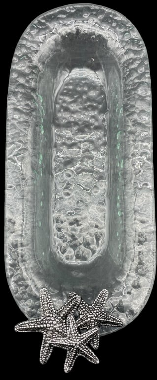 COASTAL STARFISH OVAL SERVING PLATTER (1 of 3)