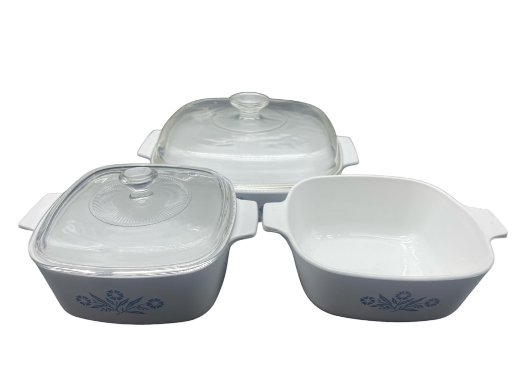 CORNING WARE LOT OF 3 SERVING DISHES (1 of 5)