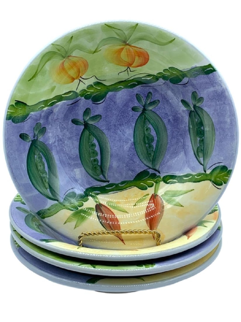 VTG ARM HAND PAINTED SERVING BOWL SET (4): VTG ARM HAND PAINTED SERVING BOWL SET (4) -ITEM PRE-OWNED CONDITION VERY GOOD -MA071724