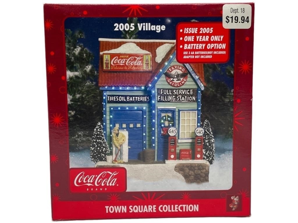 NEW! COCA-COLA TOWN SQUARE 2005 VILLAGE FULL SERVE (1 of 3)