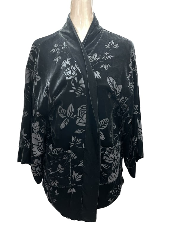 LOVE JOHNNY WAS IVY VELVET JACKET SIZE LARGE (1 of 5)