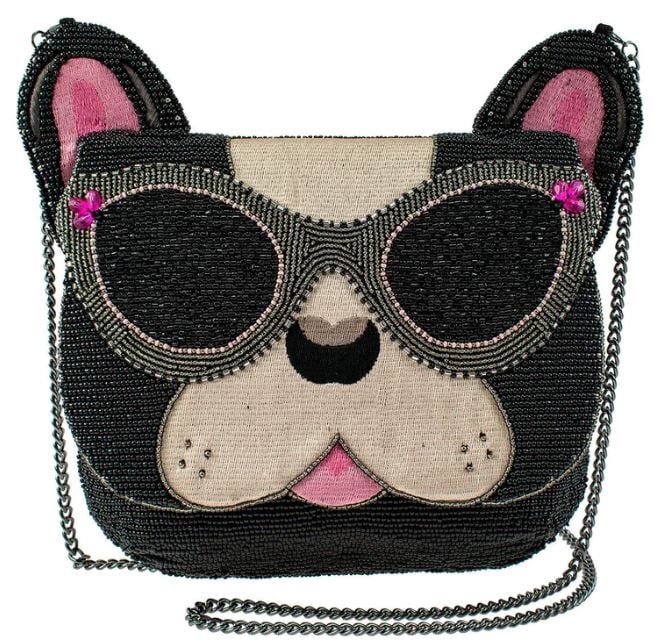 NEW MARY FRANCES THROW ME A BONE CROSSBODY: NEW MARY FRANCES THROW ME A BONE CROSSBODY -8.5 X 1 X 7.5" -STRAP LENGTH 49" -STRAP DROP 25.75 Bidders may pick up their items from the auction-house or have their items shipped. Some items qua