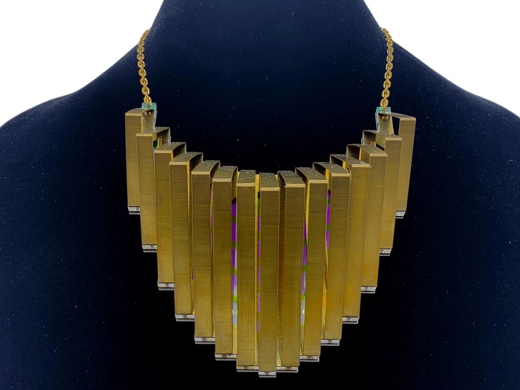 NEW! SARAH ANGOLD LYRIO SLICE NECKLACE $1565 (1 of 6)