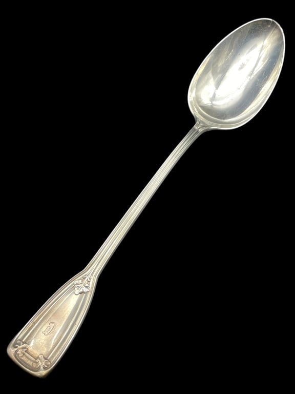 LARGE STERLING SILVER SERVING SPOON 182 G (1 of 7)