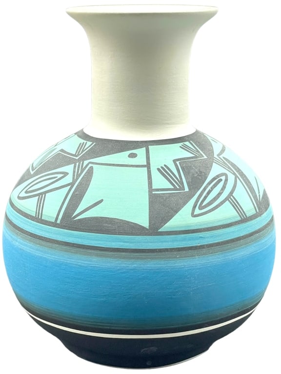 COLLEEN LANSING UTE STUDIO POTTERY VASE 7.5" (1 of 6)