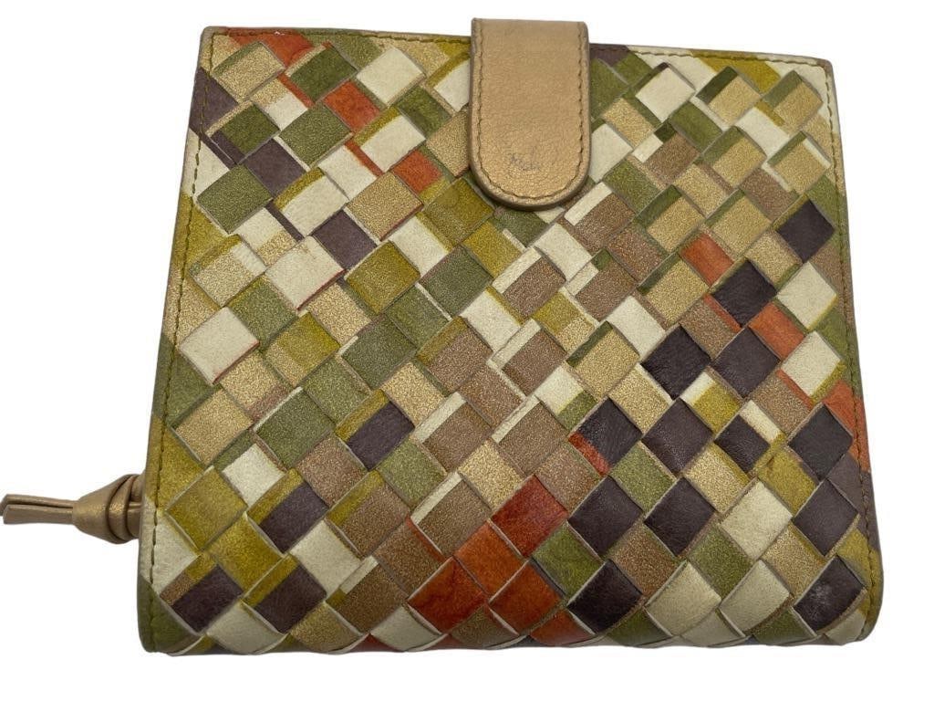 BOTTEGA VENETA WOVEN LEATHER WALLET (1 of 9)