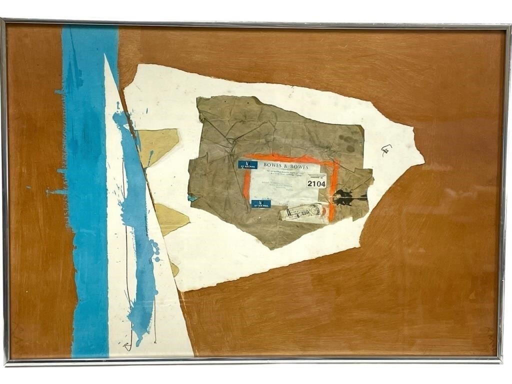 ROBERT MOTHERWELL CAMBRIDGE COLLAGE EXHIBIT POSTER (1 of 7)