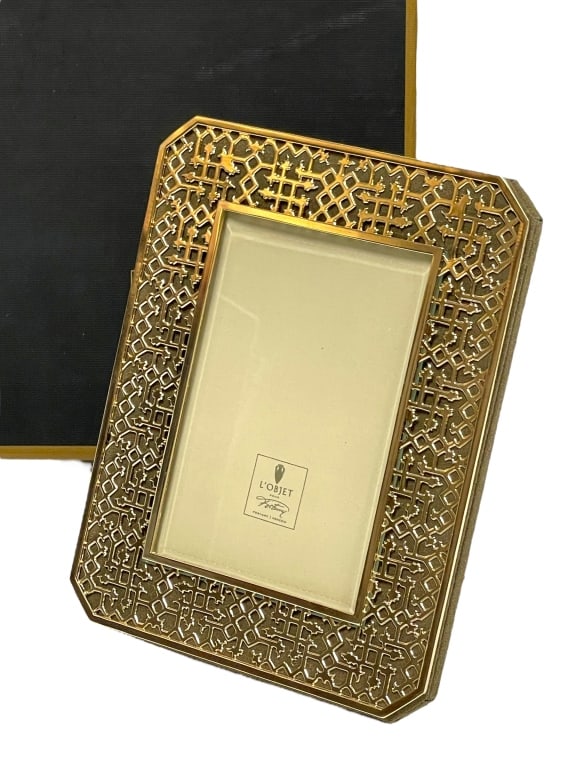 L'OBJET FORTUNY RABAT PICTURE FRAME W BOX (1 of 8)