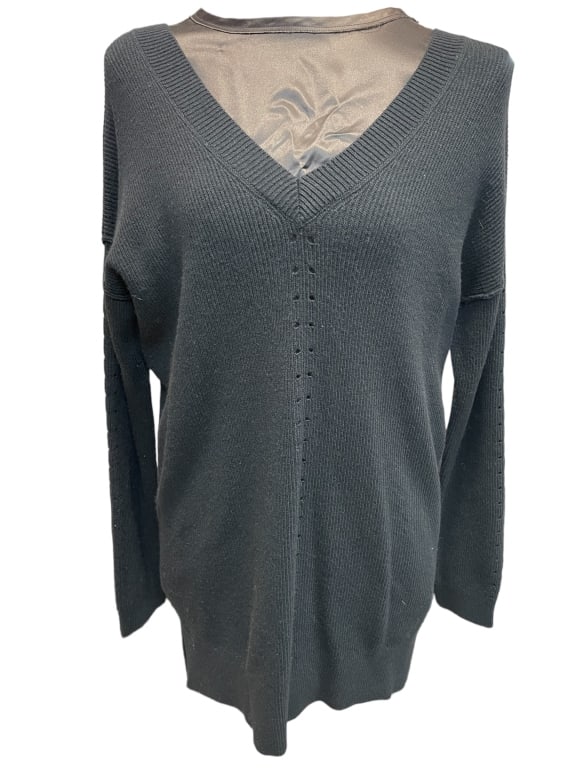 TOPSHOP GRAY PULLOVER SWEATER (1 of 5)