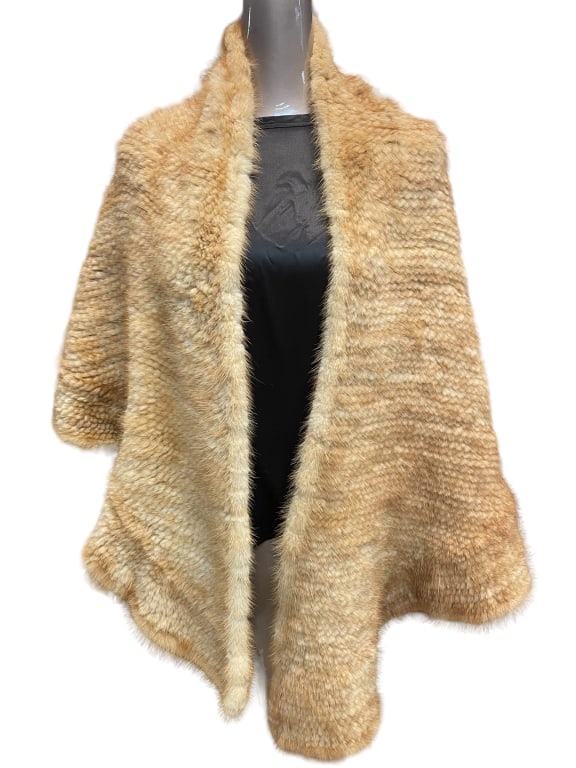 BEIGE WRAP OR SHAWL ONE SIZE FITS ALL (1 of 3)