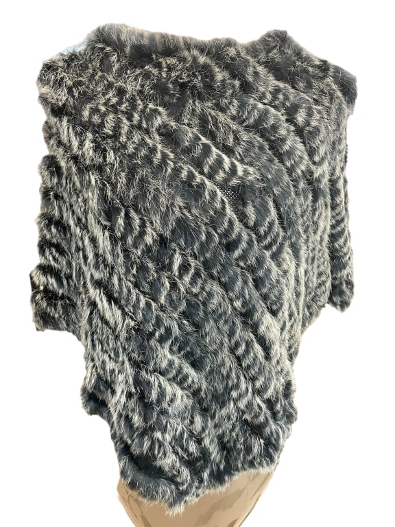 VINTAGE FUR OR CASHMERE CAPE- ONE SIZE FITS ALL (1 of 3)