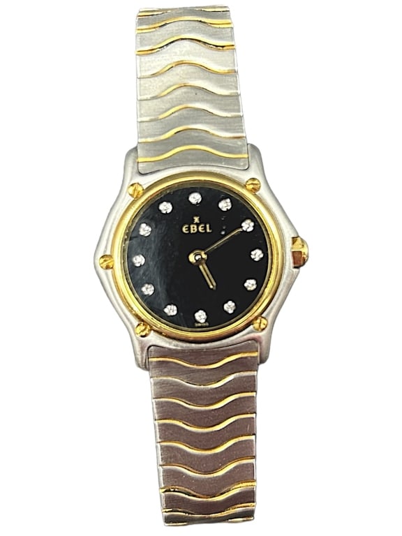 18K GOLD EBEL SMALL FACED WOMENS SWISS WATCH (1 of 3)