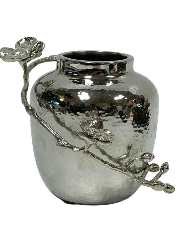 MICHAEL ARAM WHITE ORCHID VASE 5" APPROX (1 of 8)