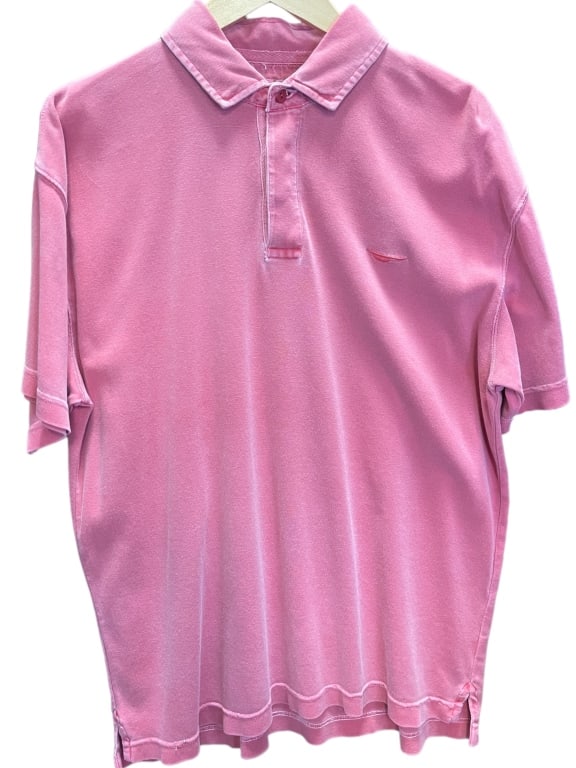 BLANC BLEU PINK POLO STYLE SHIRT (1 of 4)