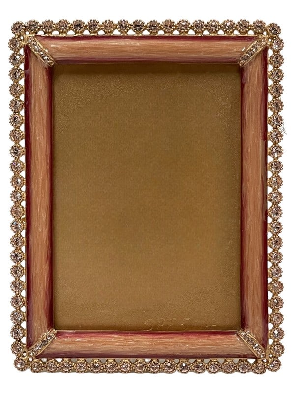 JAY STRONGWATER ENAMEL AND STONE EDGE FRAME 5" (1 of 5)