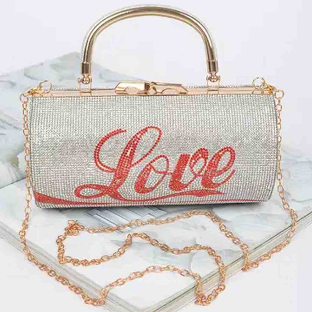 NEW RHINESTONE LOVE PARTY CLUTCH (1 of 4)