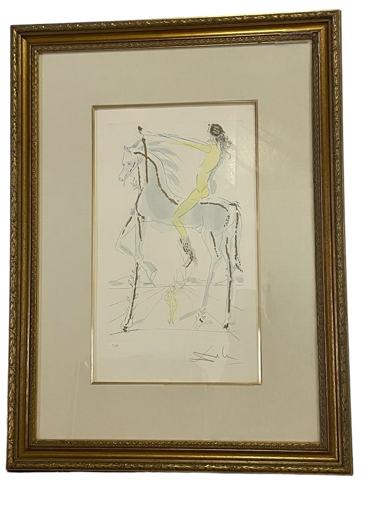 SALVADOR DALI  SONG OF SONGS SIGNED ETCHING 32" (1 of 5)