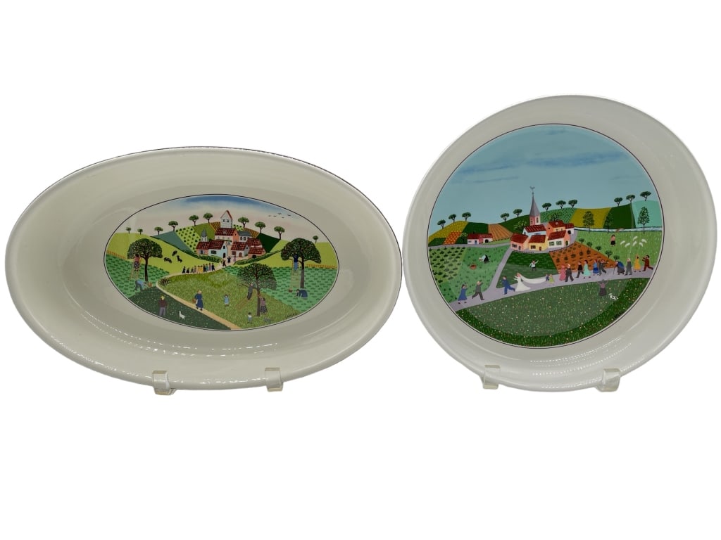 VILLEROY & BOCH VILBOFOUR NAIF SERVING DISHES (2) (1 of 7)