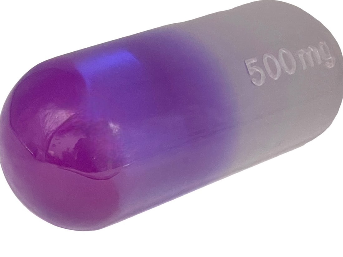 LARGE 500 MG LUCITE PILL SCULPTURE 11" (1 of 7)
