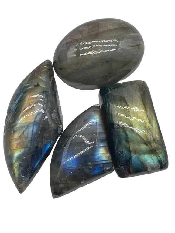53.5 CABOCHON LABRADORITE LOT SU55: 53.5 CABOCHON LABRADORITE LOT SU55 -MA081324