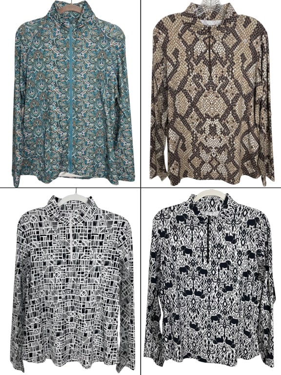 4 DESIGNER LADIES GOLF SHIRTS SZ XL (1 of 9)