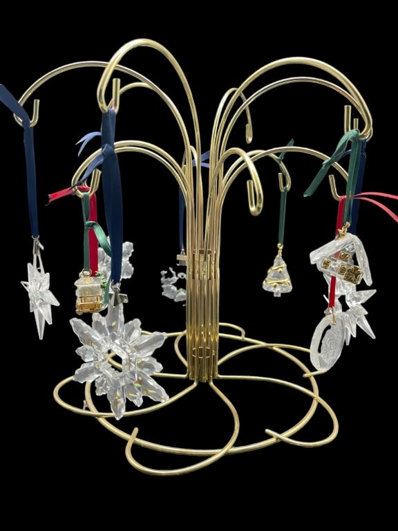 SWAROVSKI CRYSTALS ORNAMENT TREE STAND (9) (1 of 5)