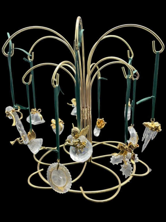 SWAROVSKI CRYSTALS ORNAMENT TREE STAND (10) (1 of 5)