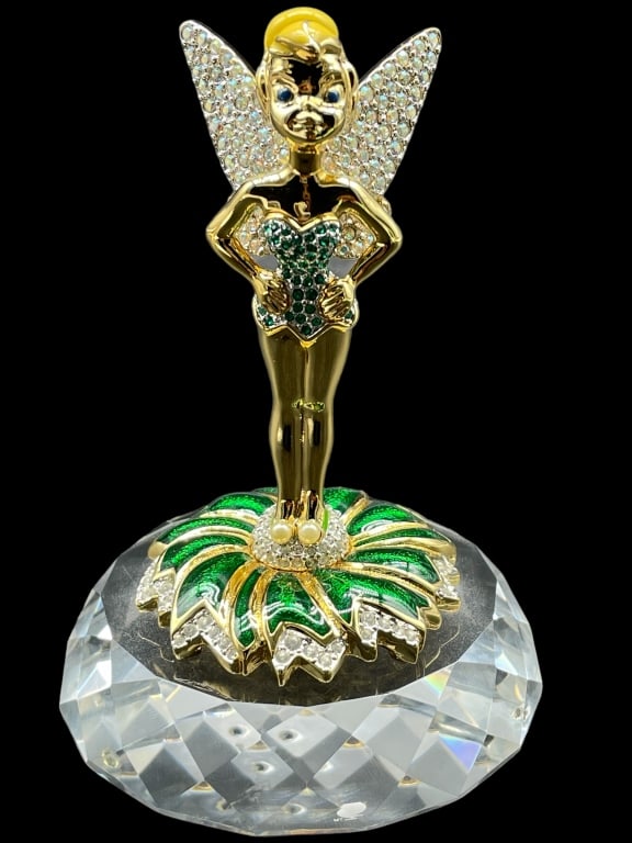 DISNEY TINKERBELL FIGURINE SWAROVSKI CRYSTAL STYLE (1 of 7)