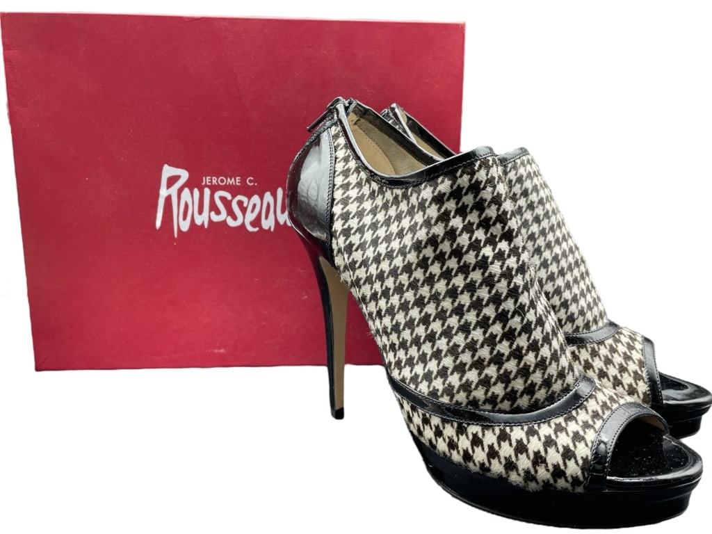JEROME C. ROUSSEAU VERO CUOIO SHOES SZ 39.5: JEROME C. ROUSSEAU VERO CUOIO SHOES SZ 39.5 -ITEM CONDITION PRE-OWNED VERY GOOD -MA073124 Bidders may pick up their items from the auction-house or have their items shipped. Some items qualify 