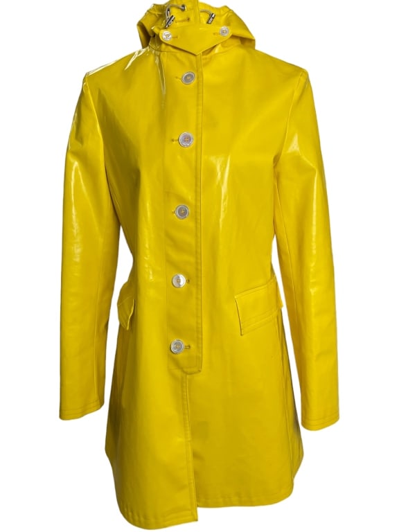 BROOKS BROTHERS LADIES YELLOW RAIN JACKET SZ M (1 of 7)