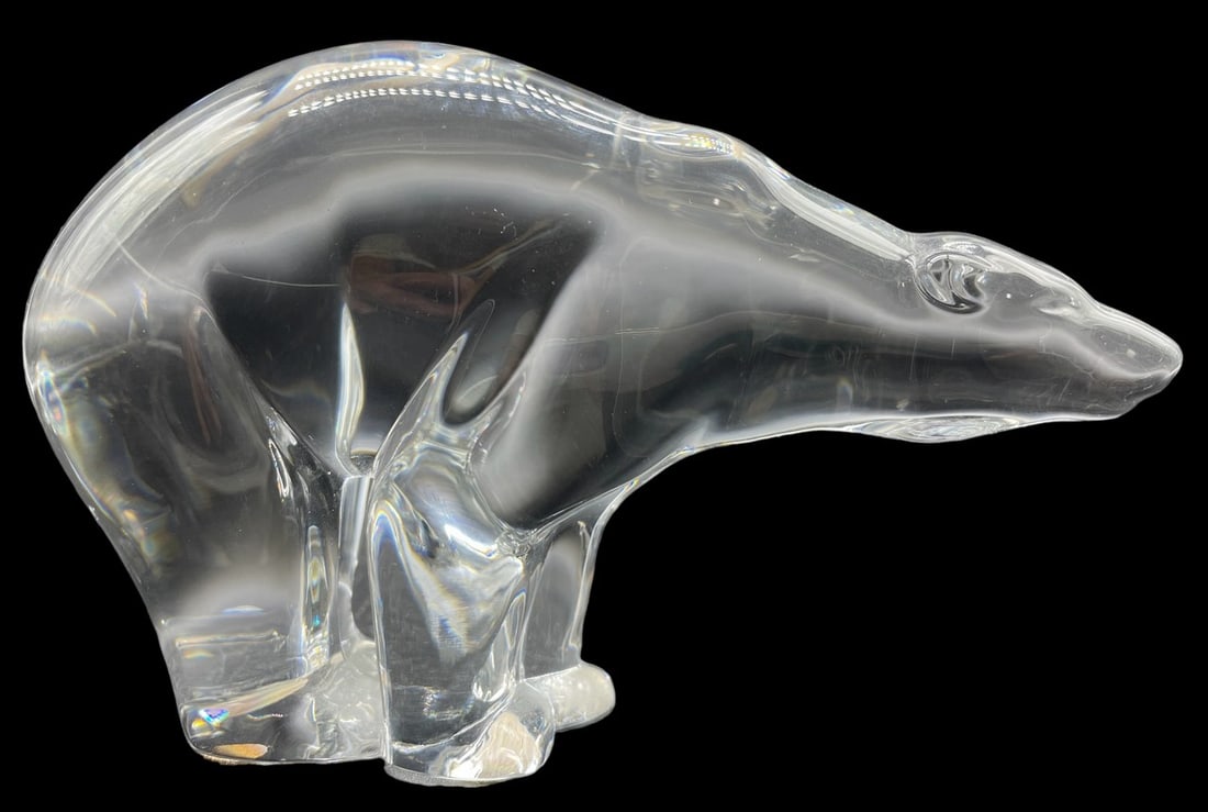 BACCARAT CRYSTAL POLAR BEAR FIGURINE 4" (1 of 4)