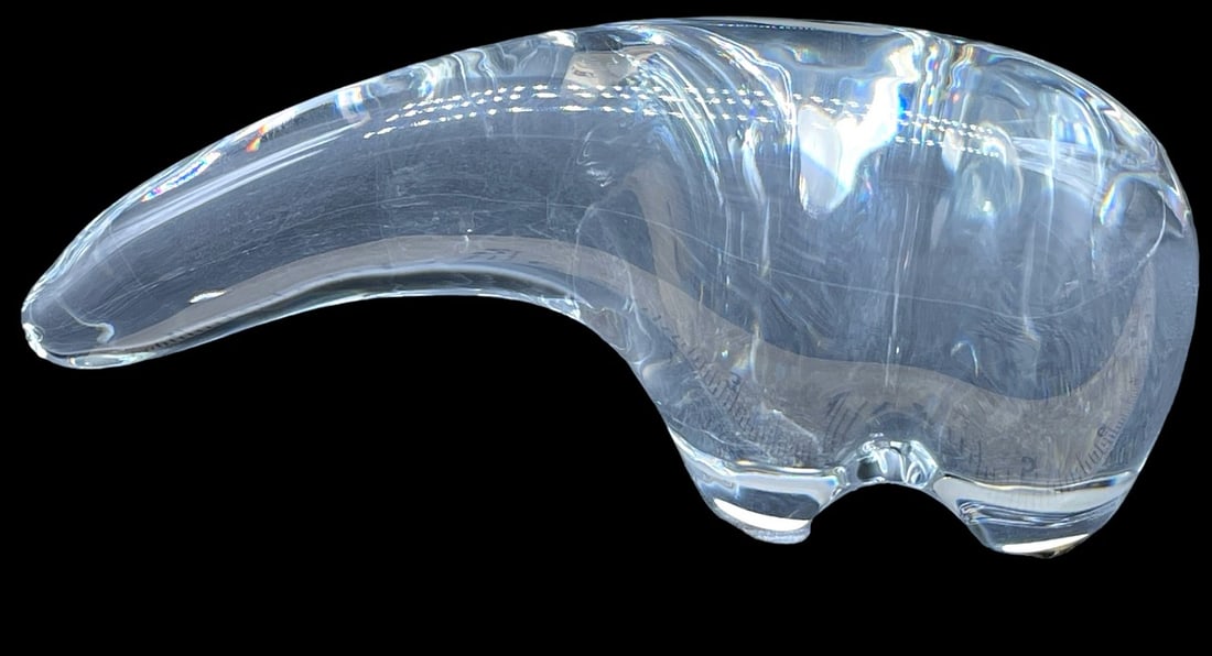 BACCARAT POLAR BEAR  ART GLASS SCULPTURE 5" (1 of 5)