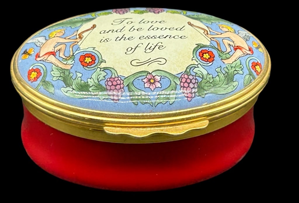 HALCYON DAYS ENAMELS TRINKET BOX (1 of 5)